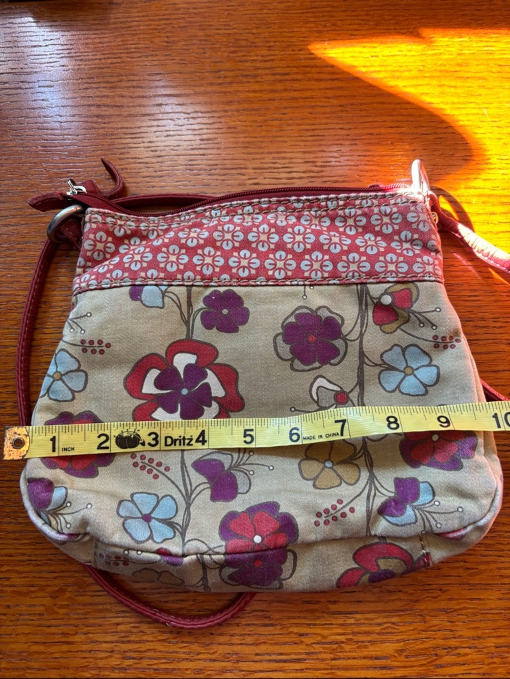 FOSSIL Shoulder purse. Small. Floral design. Cross body. - Picture 4 of 10